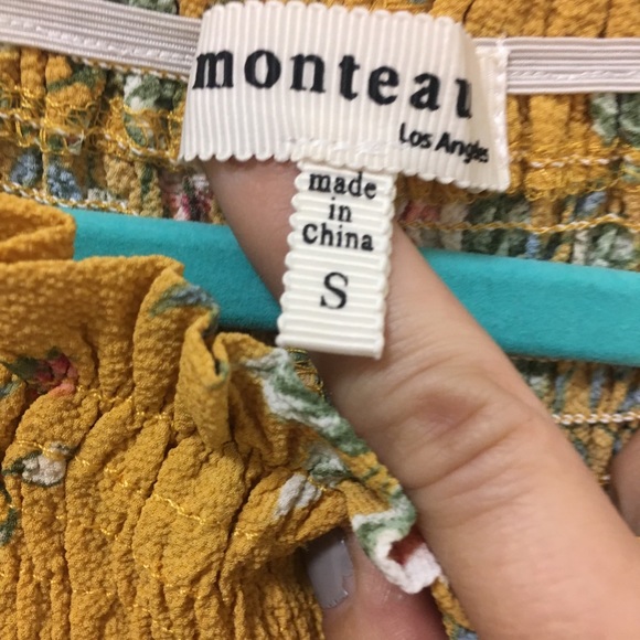 Yellow floral top - Picture 3 of 3